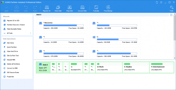 Portable AOMEI Partition Assistant Free Download